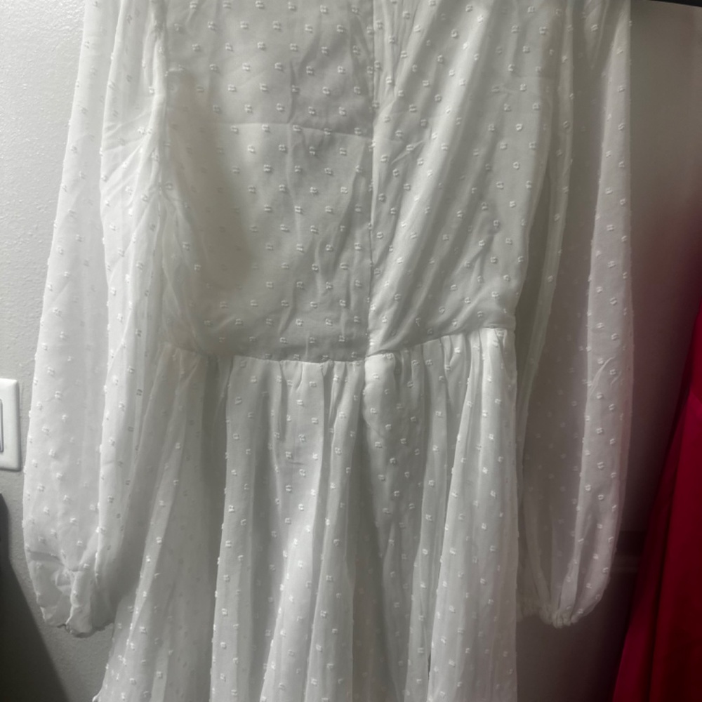 Petal & Pup Ivory Textured Dress - Picture 10 of 10